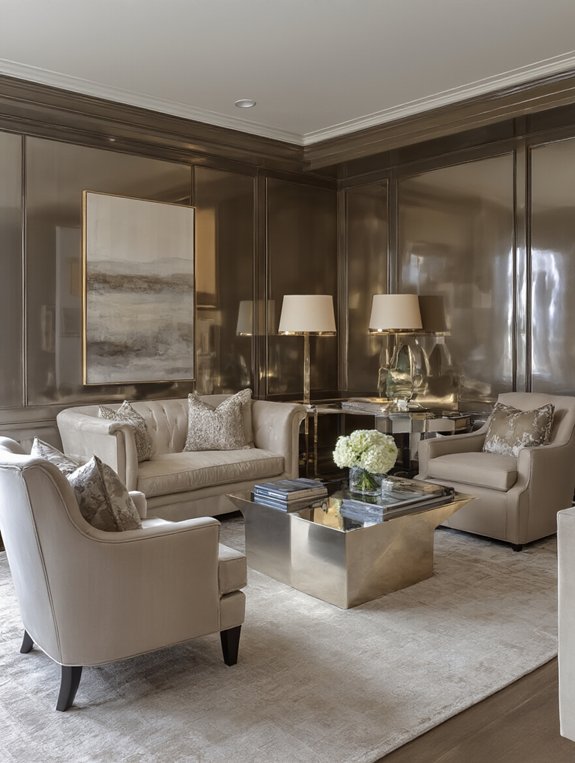 glossy finishes brighten spaces