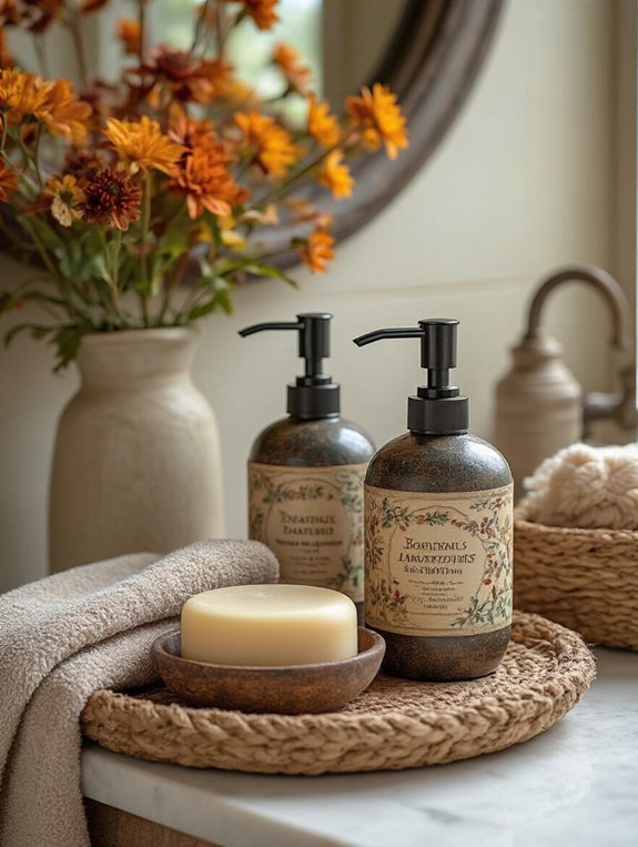 harvest themed eco friendly dispensers