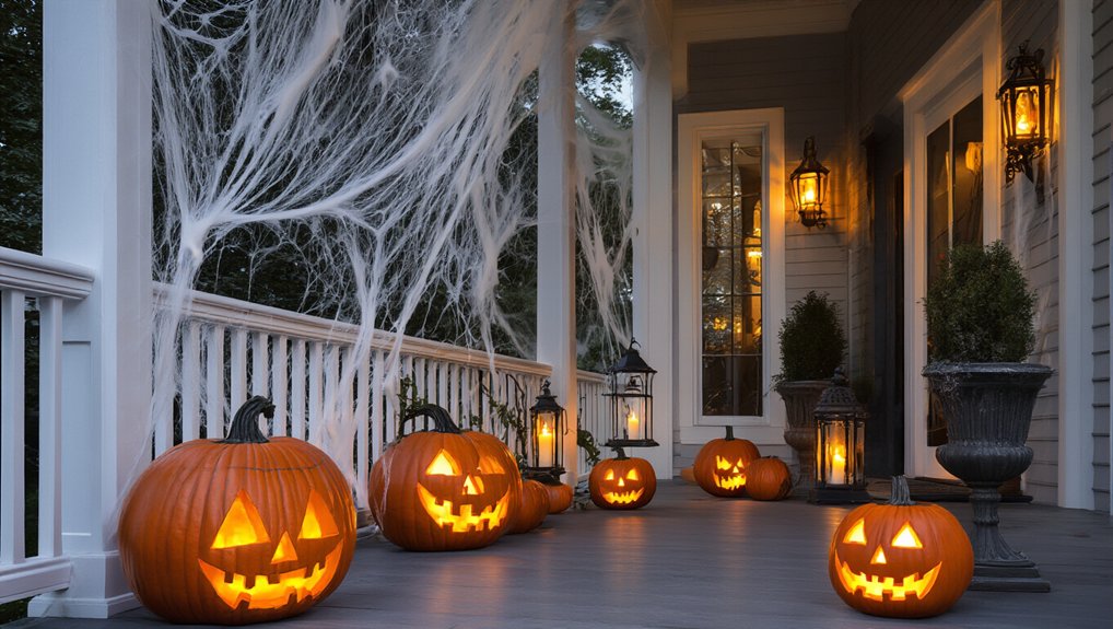 inexpensive spooky porch decorations