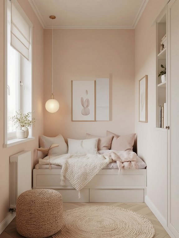 light colors create spaciousness