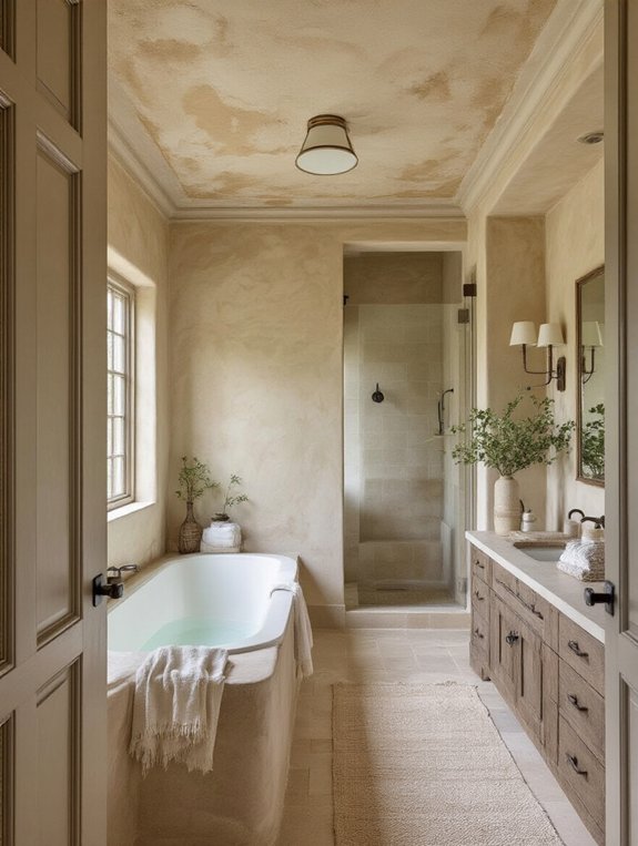 limewash for bathroom ceilings