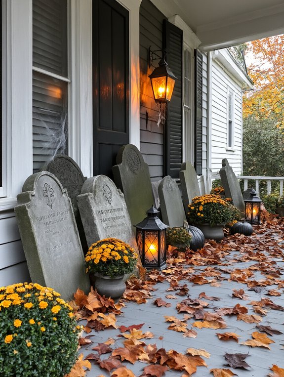 macabre halloween porch decorations