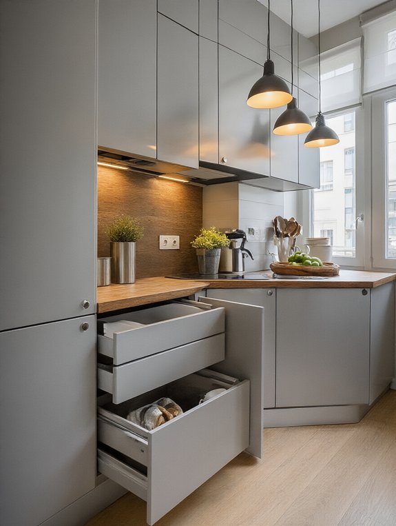 maximize kitchen corner storage