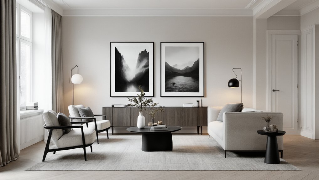 minimalist black and white art