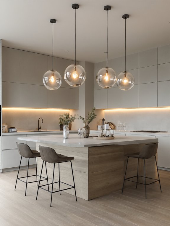 minimalist glass globe charm