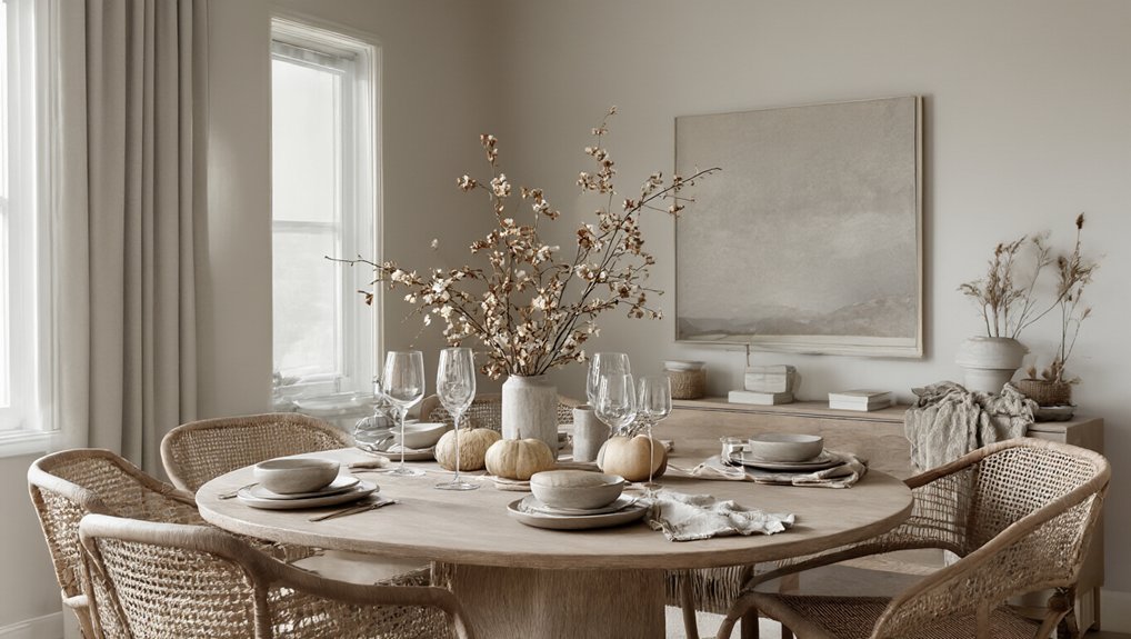 modern minimalist thanksgiving decor