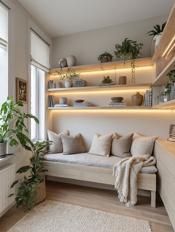 multifunctional shelving for organization