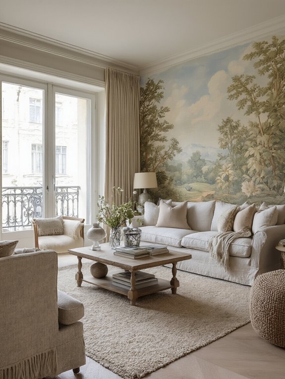 mural lighting and space