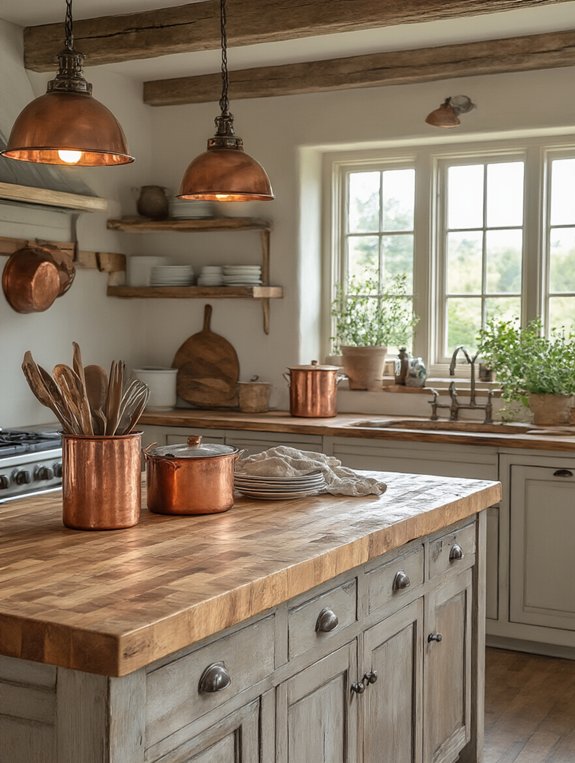 natural wood kitchen charm