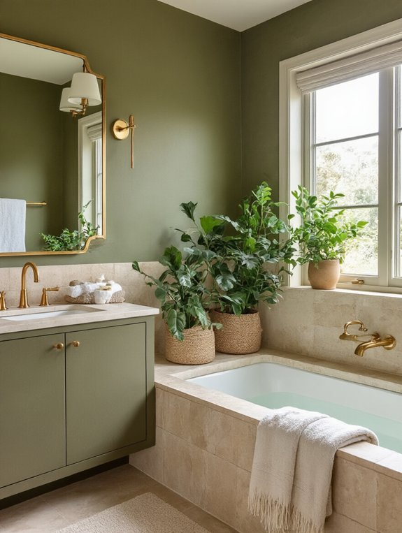 nature inspired bathroom tranquility