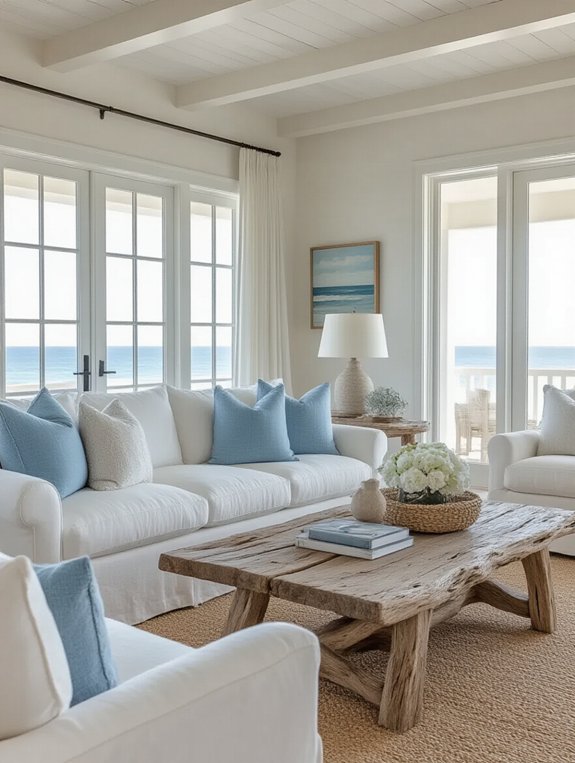 ocean blue cozy retreat