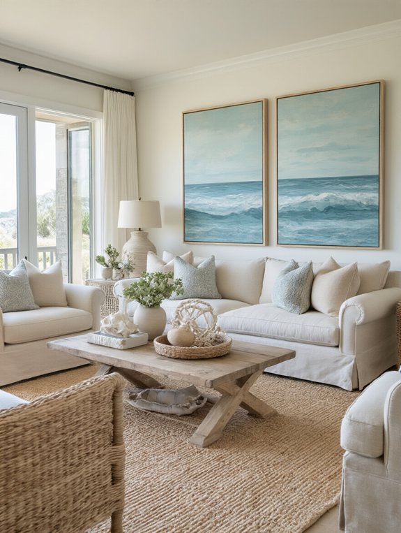 ocean inspired vibrant wall art