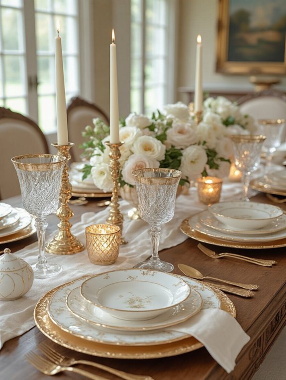 opulent thanksgiving table glamour