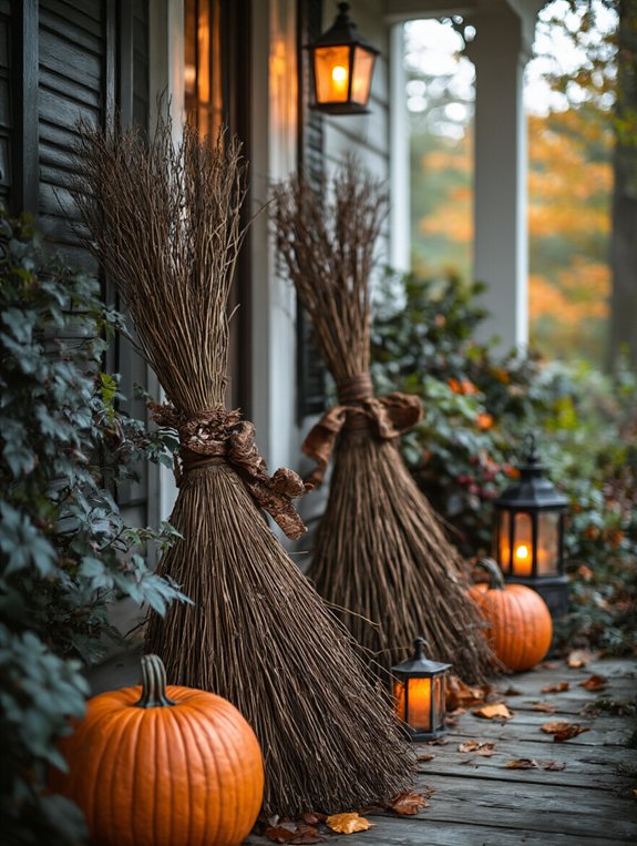 overgrown magical broomsticks decoration