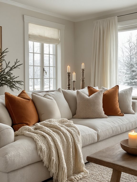 oversized pillows for coziness