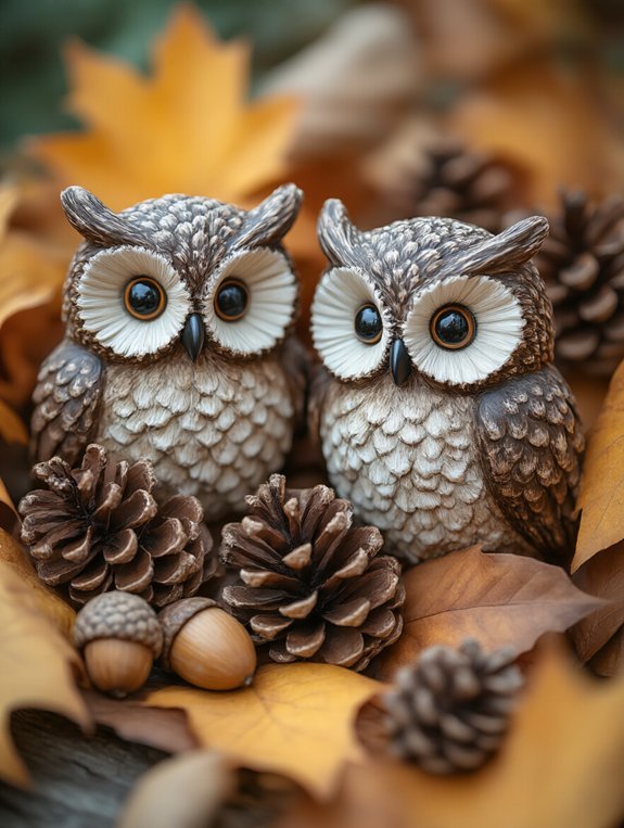 pinecone owl craft project