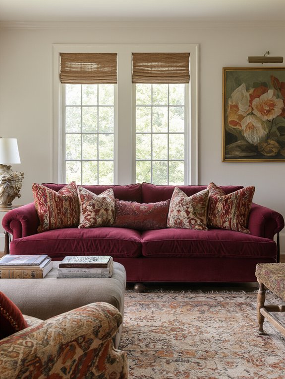 playful pillow pattern mixing