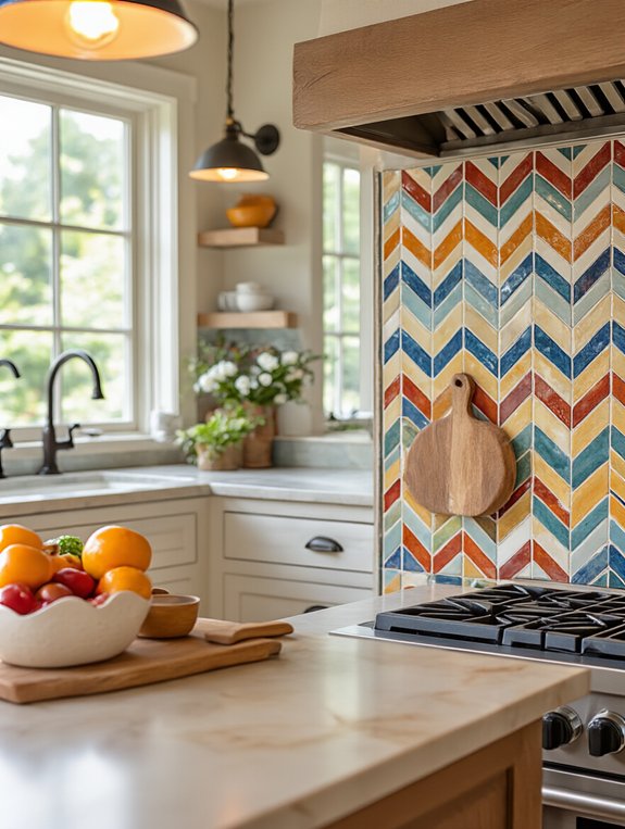 playful zigzag kitchen designs