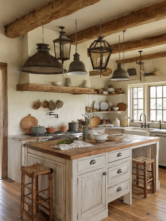 rustic lighting for charm