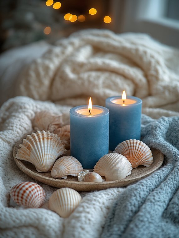 seashells and candles serenity