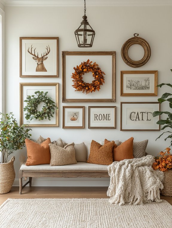 seasonal gallery wall transformations
