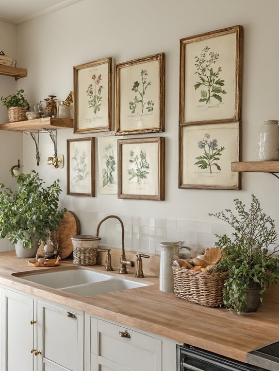 seasonal kitchen art makeover