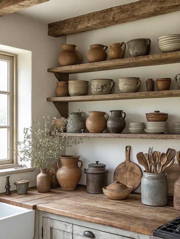 showcase vintage kitchen decor