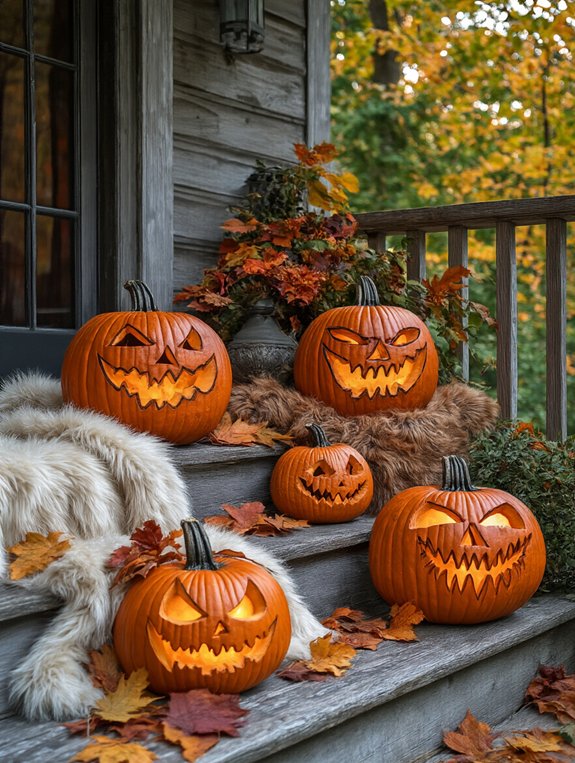 sinister halloween jack o lanterns