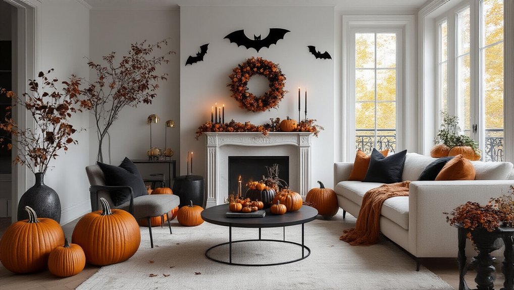 sleek halloween decor for apartments