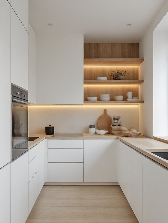 sleek minimalist kitchen makeover
