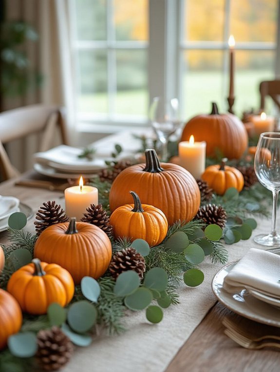space saving thanksgiving centerpieces