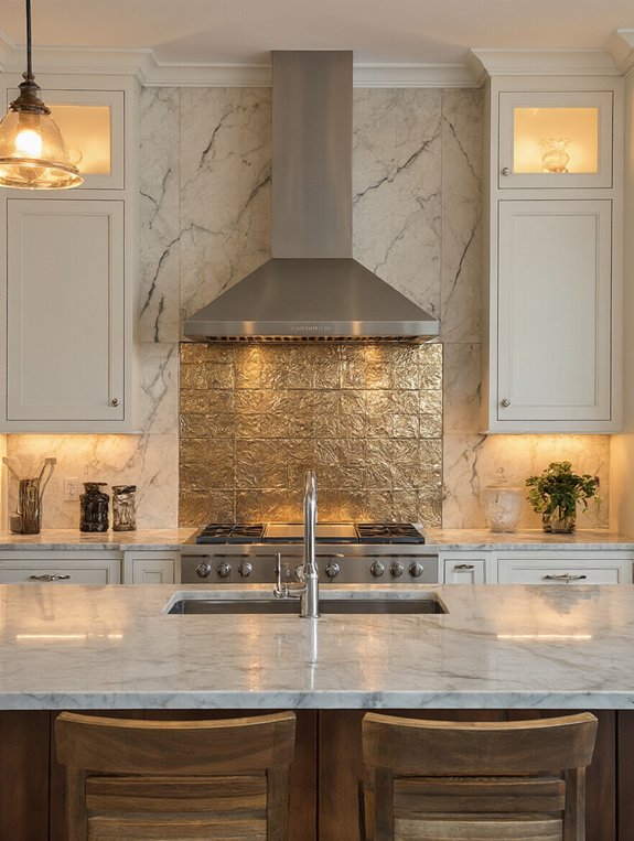 sparkling luxe metallic accents