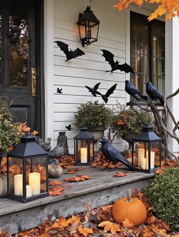 spooky porch decorations idea