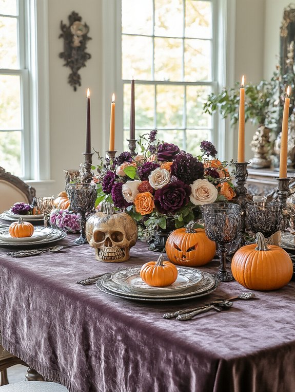 spooky themed table accessories