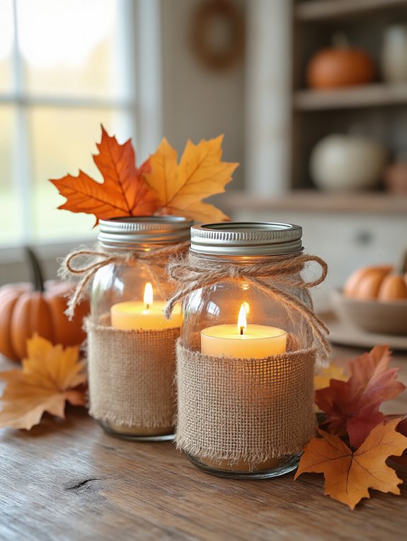 thanksgiving candle holder crafts