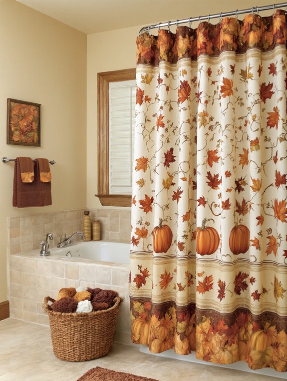 thanksgiving themed bathroom decor