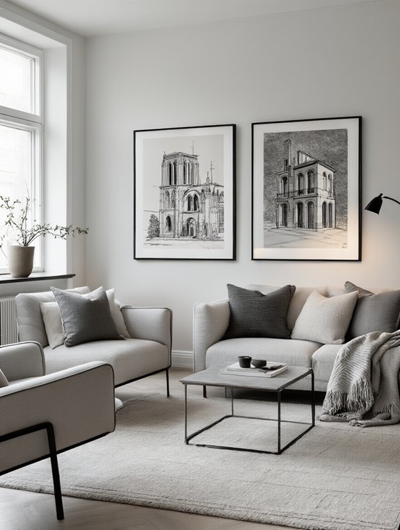 timeless architectural sketches decor