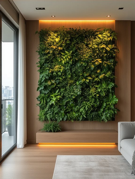 transform walls with greenery
