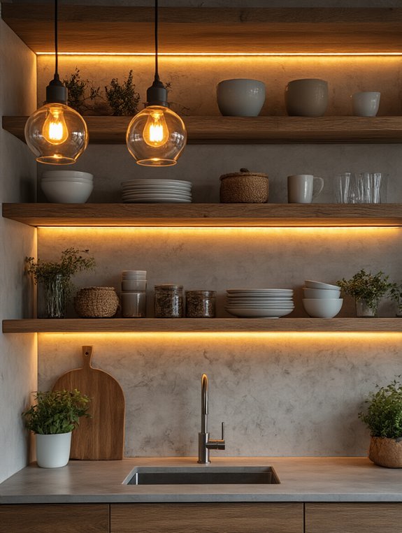 transform your kitchen shelves
