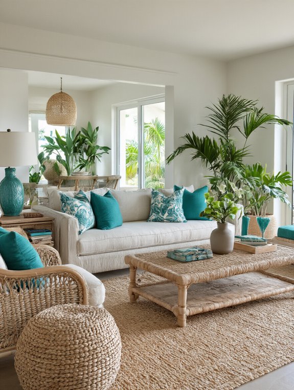tropical teal coastal paradise