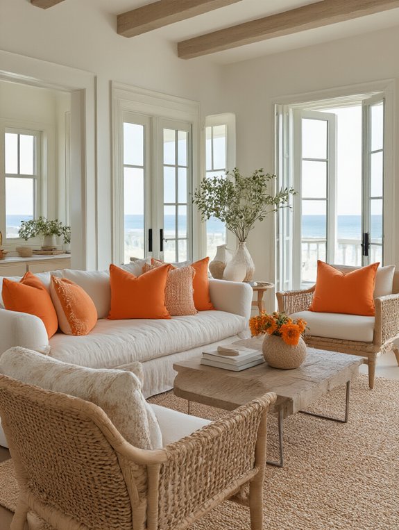 tropical vibrant living room