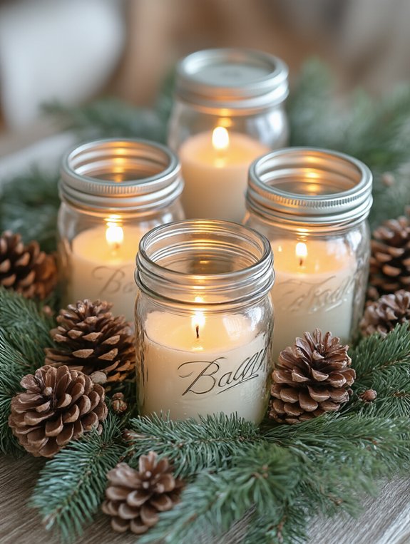 twinkling mason jar lights