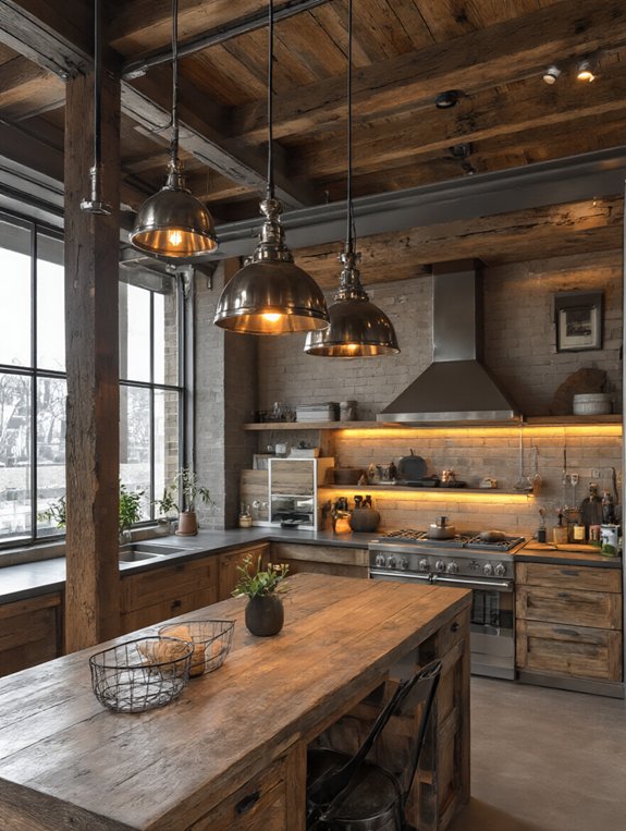 urban chic kitchen lighting
