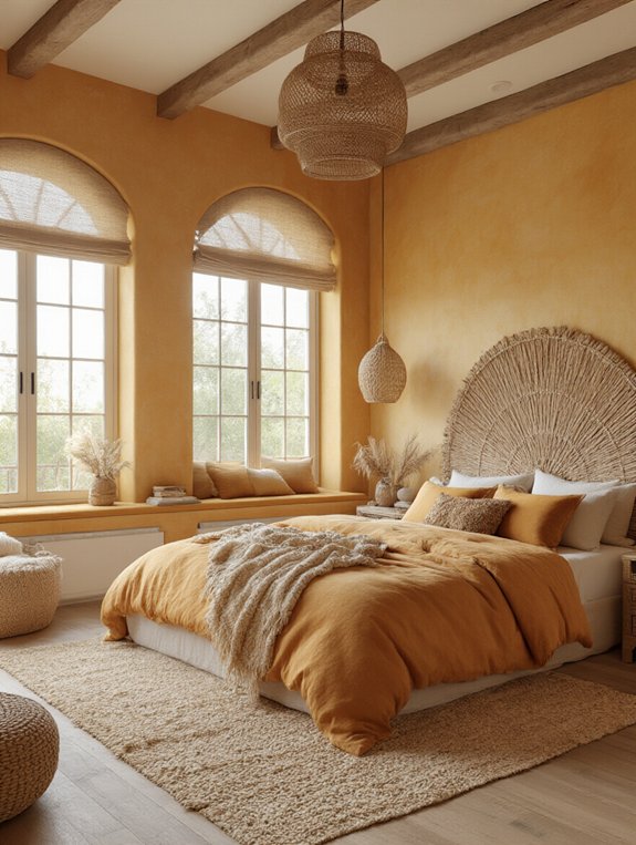 vibrant marigold boho warmth