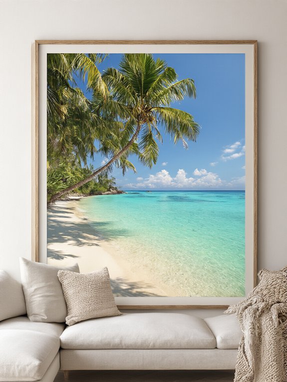 vibrant tropical beach decor