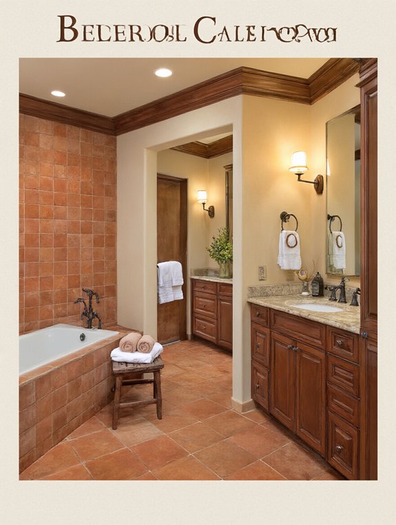 warm cozy bathroom retreat