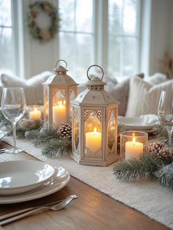 adorable homemade lantern centerpieces