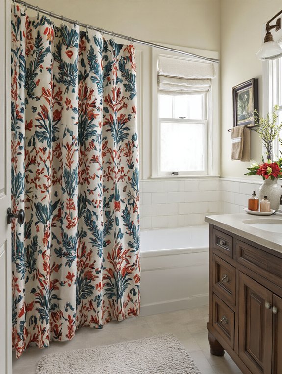 bold colors brighten bathrooms