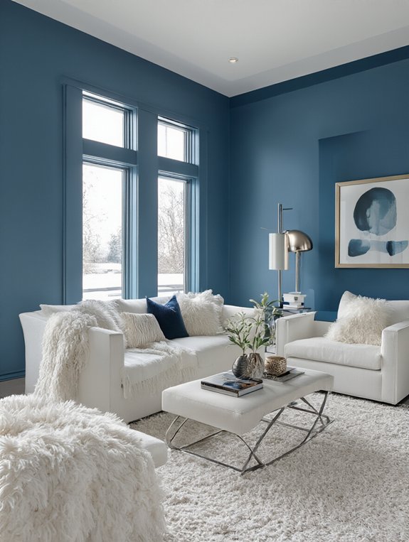 chic arctic blue decor