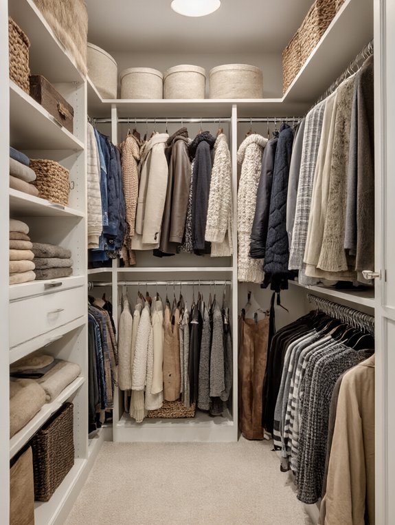 colorful organized closet happiness
